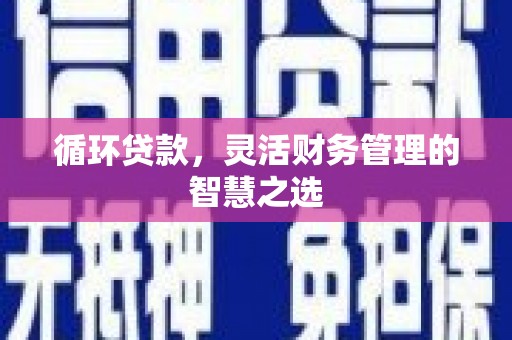 乌拉特中旗循环贷款，灵活财务管理的智慧之选