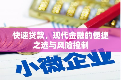乌拉特中旗快速贷款，现代金融的便捷之选与风险控制