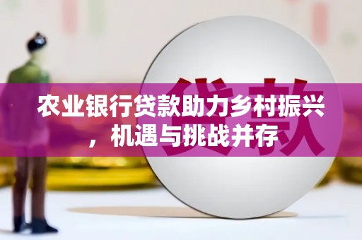 乌拉特中旗农业银行贷款助力乡村振兴，机遇与挑战并存