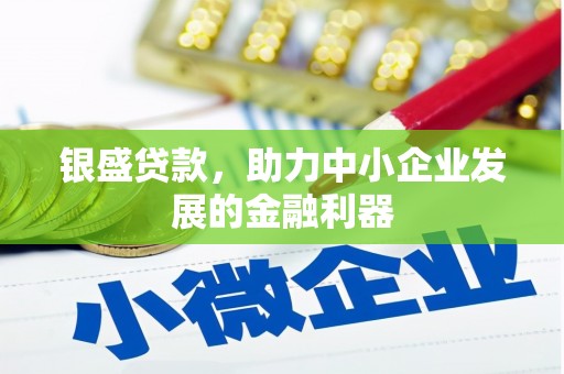 乌拉特中旗银盛贷款，助力中小企业发展的金融利器