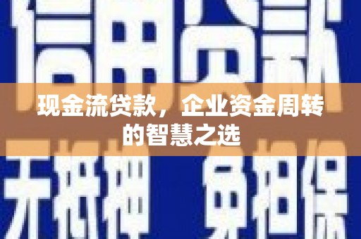 乌拉特中旗现金流贷款，企业资金周转的智慧之选