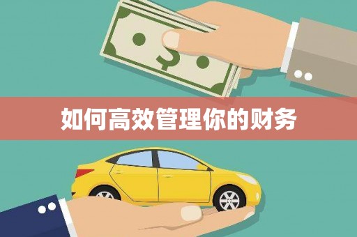 乌拉特中旗如何高效管理你的财务