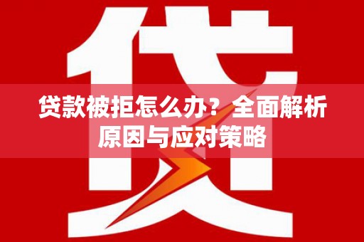 乌拉特中旗贷款被拒怎么办？全面解析原因与应对策略