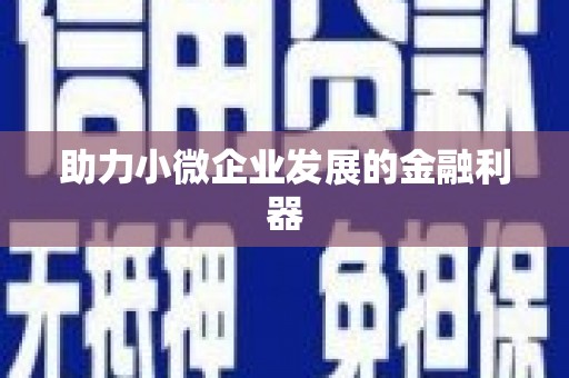 乌拉特中旗助力小微企业发展的金融利器