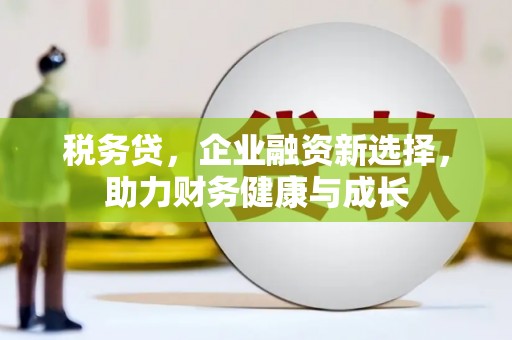 乌拉特中旗税务贷，企业融资新选择，助力财务健康与成长